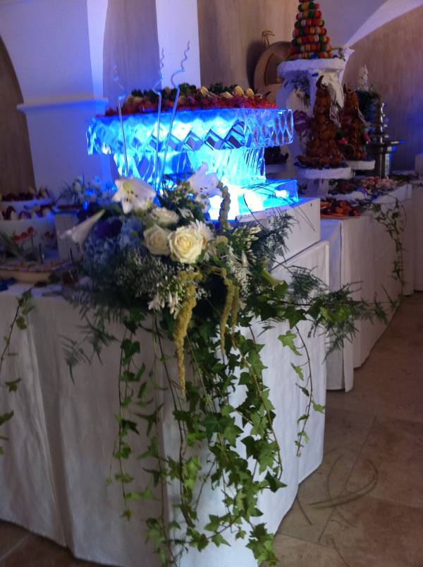 decoration florale buffet traiteur centre de table avignon Sainte Marie de la Mer