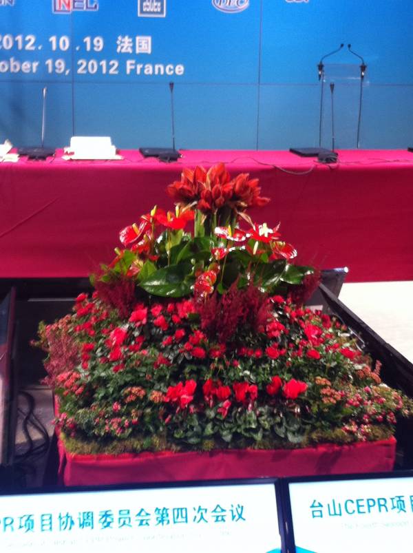 centre floral de table de conférence Avignon