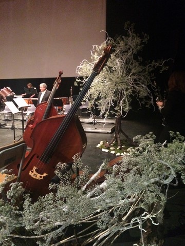 location de décoration florale en fleurs naturelles sur arbre pour scène et spectacle Marseille Toulon Aix en Provence