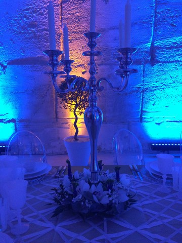 Centres de tables, compositions florales pour repas réception et gala en provence Alpes Côtes d'Azur