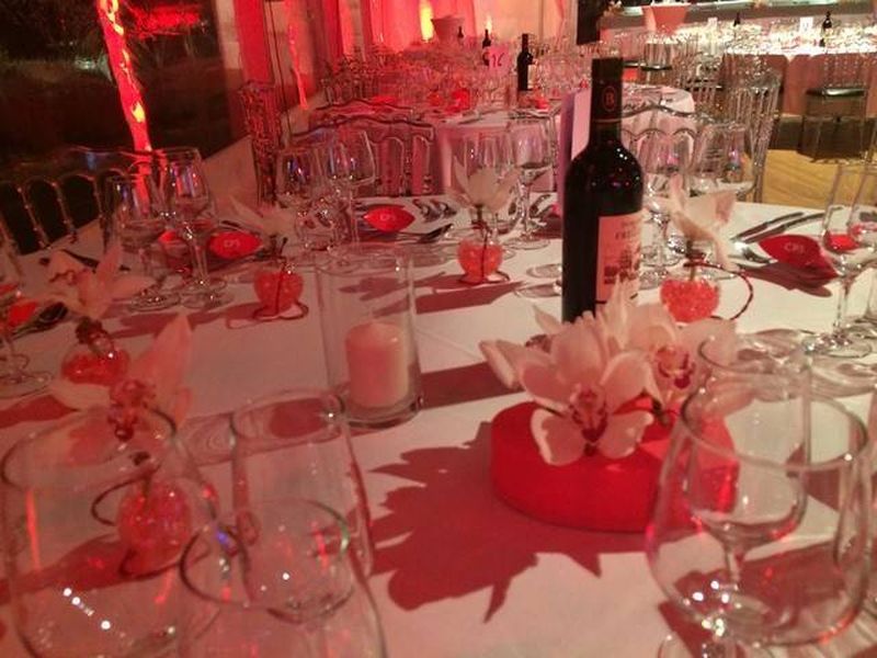 centre de table mariage composition florale pour réception événement gala réception  St Cyr Sur Mer La Ciotat