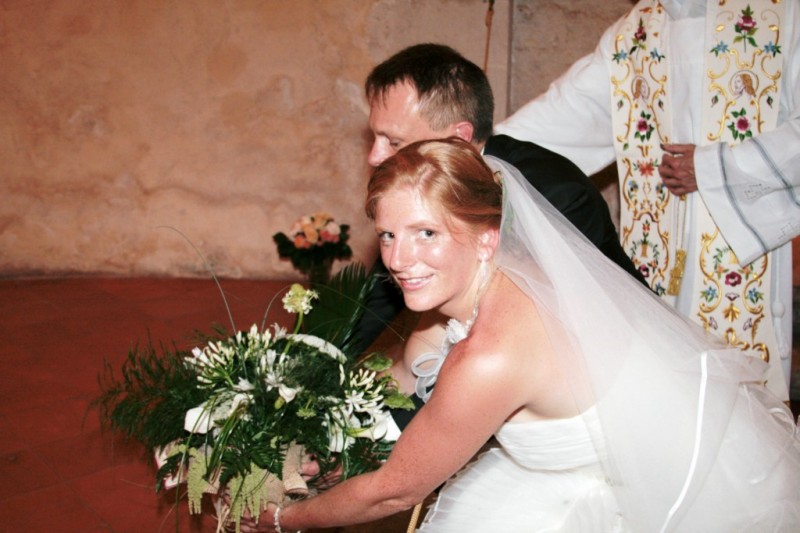 Bouquet de mariée et des demoiselles d'honneur pour mariage à aix en provence Paca en 2008