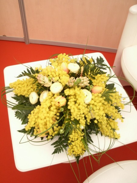 décoration florale pour stand exposition de salon, Avignon