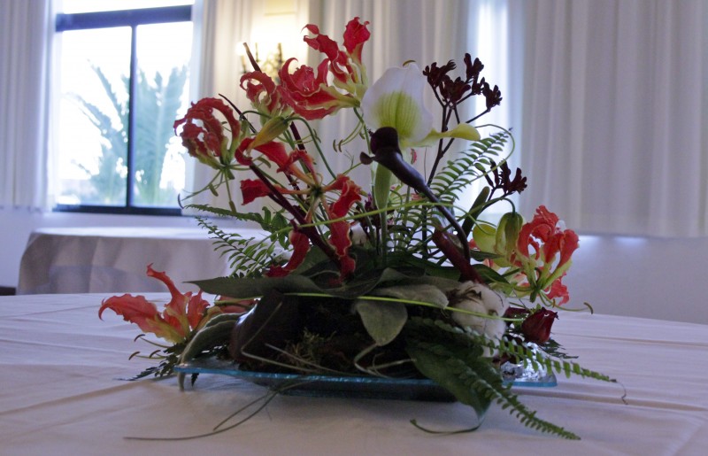Décoration florale, centre de table pour soirée, gala, dîner spectacle Marseille