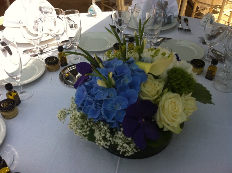 compositions florales pour mariage buffet traiteur centre de table décor de salle de réception paca avignon aix en provence