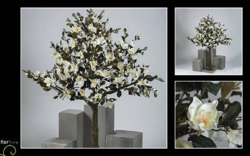 Magnolia grandiflora artificiel hauteur 230 cm ref 11689 prix 980 €