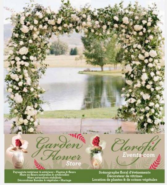 Ce modèle B 1 est carré  hauteur 2.25 m largeur au sol minimum 2.00 mètres, prix au départ à  1500 € TTC (fleurs naturelles ou artificielles). Ce modèle B 2 est carré  hauteur 2.25 m largeur au sol minimum 2.50 mètres, prix au départ à  1800 € TTC (fleurs