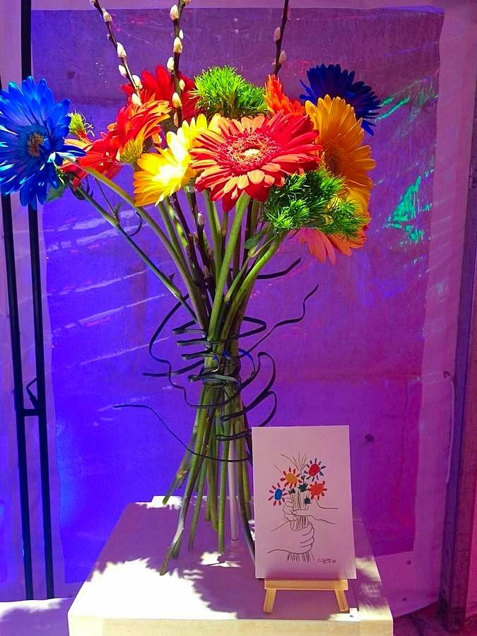 gerbera en bouquet pour buffet traiteur