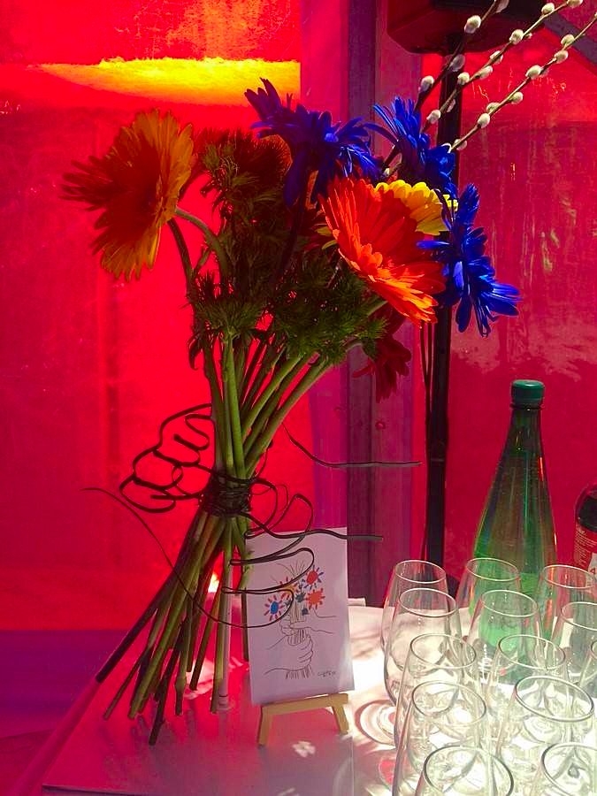 décoration florale de buffet