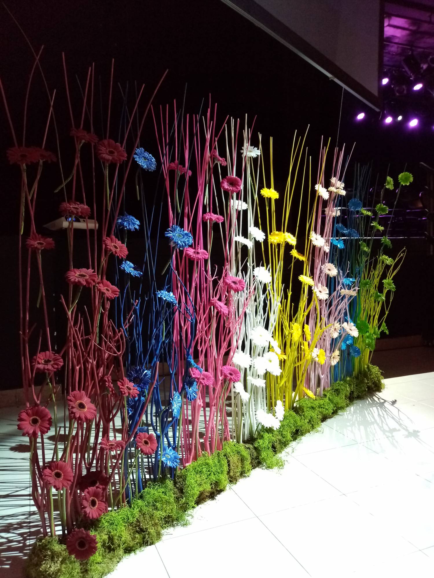 décoration florale de réception de présentation des voeux de la ville de Berre l'Etang