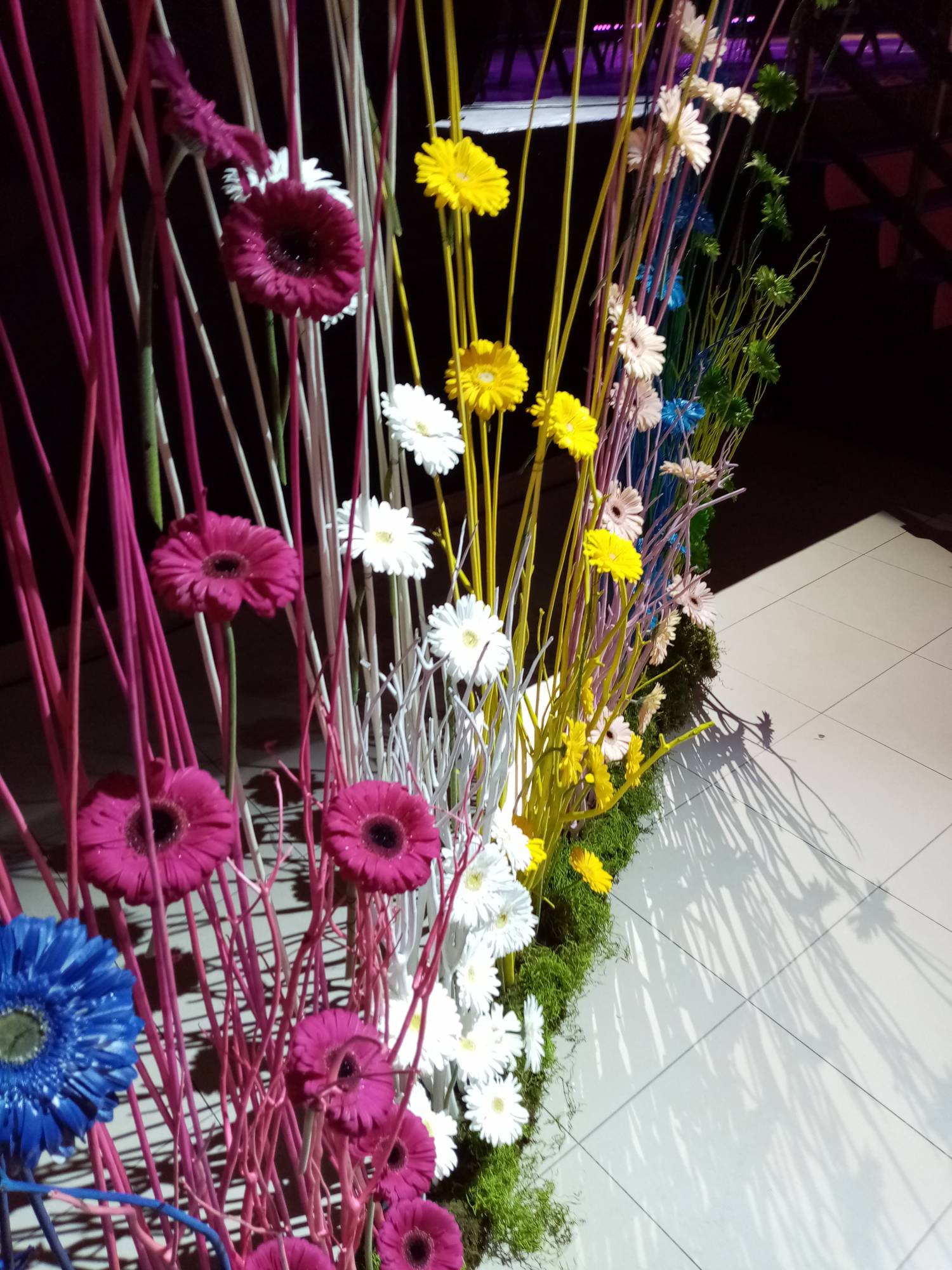 décoration florale de réception de présentation des voeux de la ville de Berre l'Etang