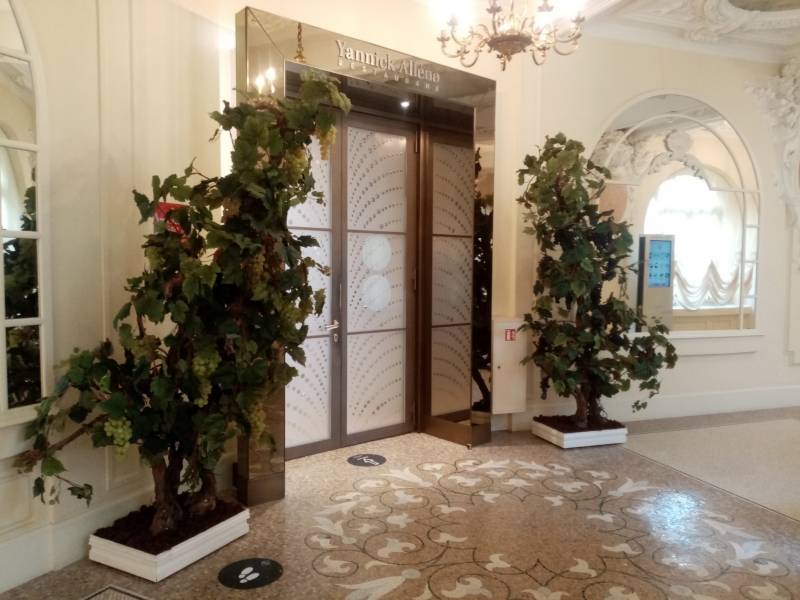 Cette arche de vigne mesure 2.50 m de hauteur.