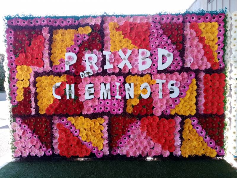 Mur de fleurs fraîches naturelles livraison en paca