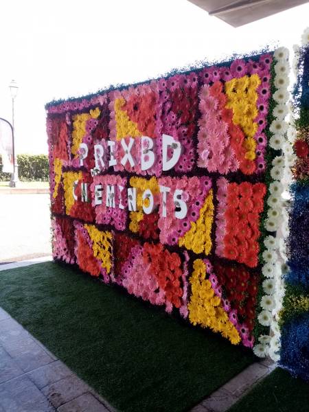 Un mur de fleurs ouvre la vue panoramique sur le vieux port de Marseille