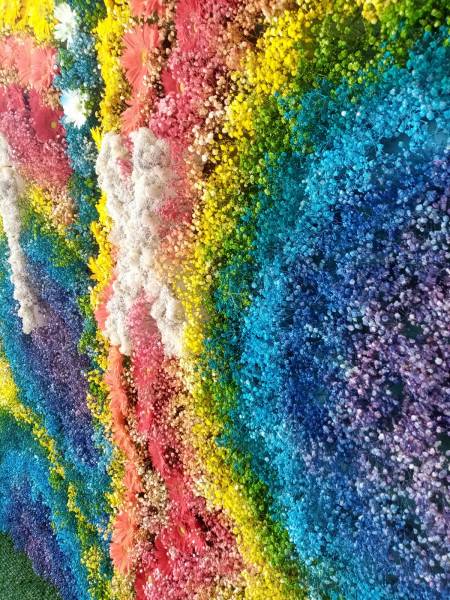 Conception réalisation de mur de fleurs et de végétaux éphémère pour vos événement en PACA