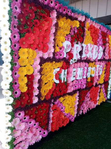 Une mosaîque florale inspire des livres de bandes dessinées