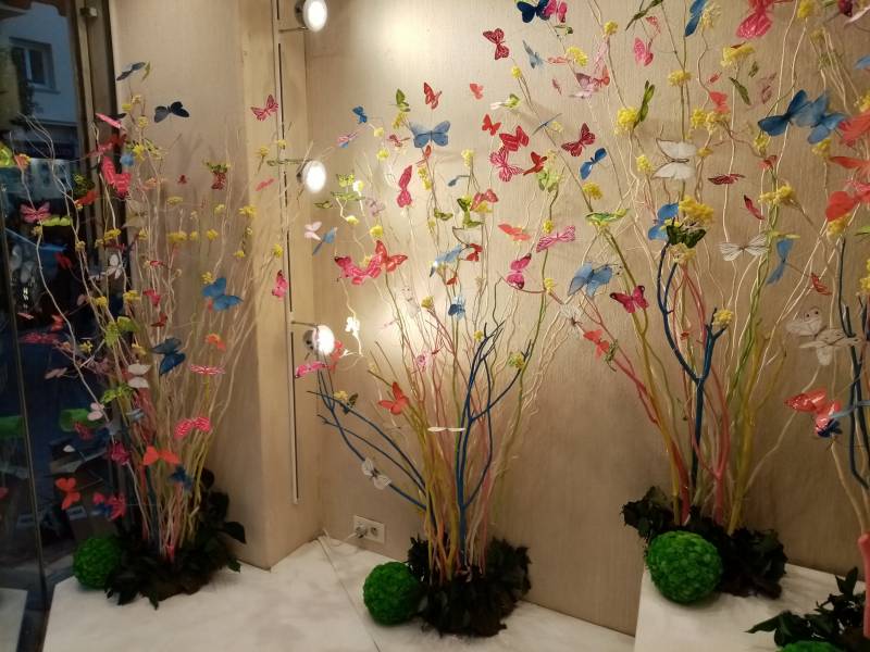 Location de vos décors floraux et de plantes à thème de votre vitrine et boutique de mode dans la région Provence Alpes Côtes d'Azur.