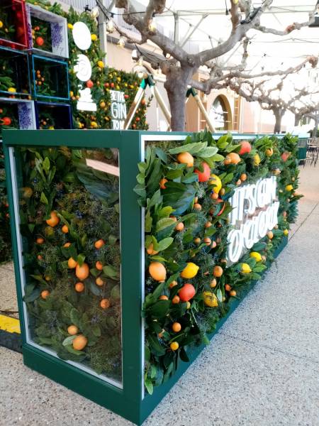 Mur de fleurs et de verdures artificiel à la location ou à la vente
