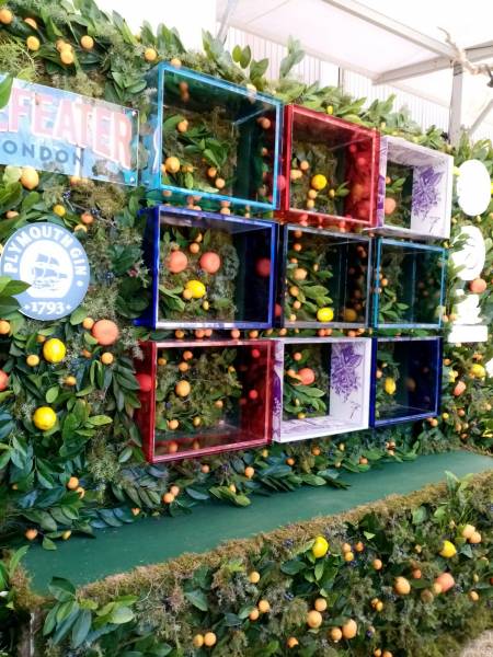 Mur de fleurs artificiels sur mesure