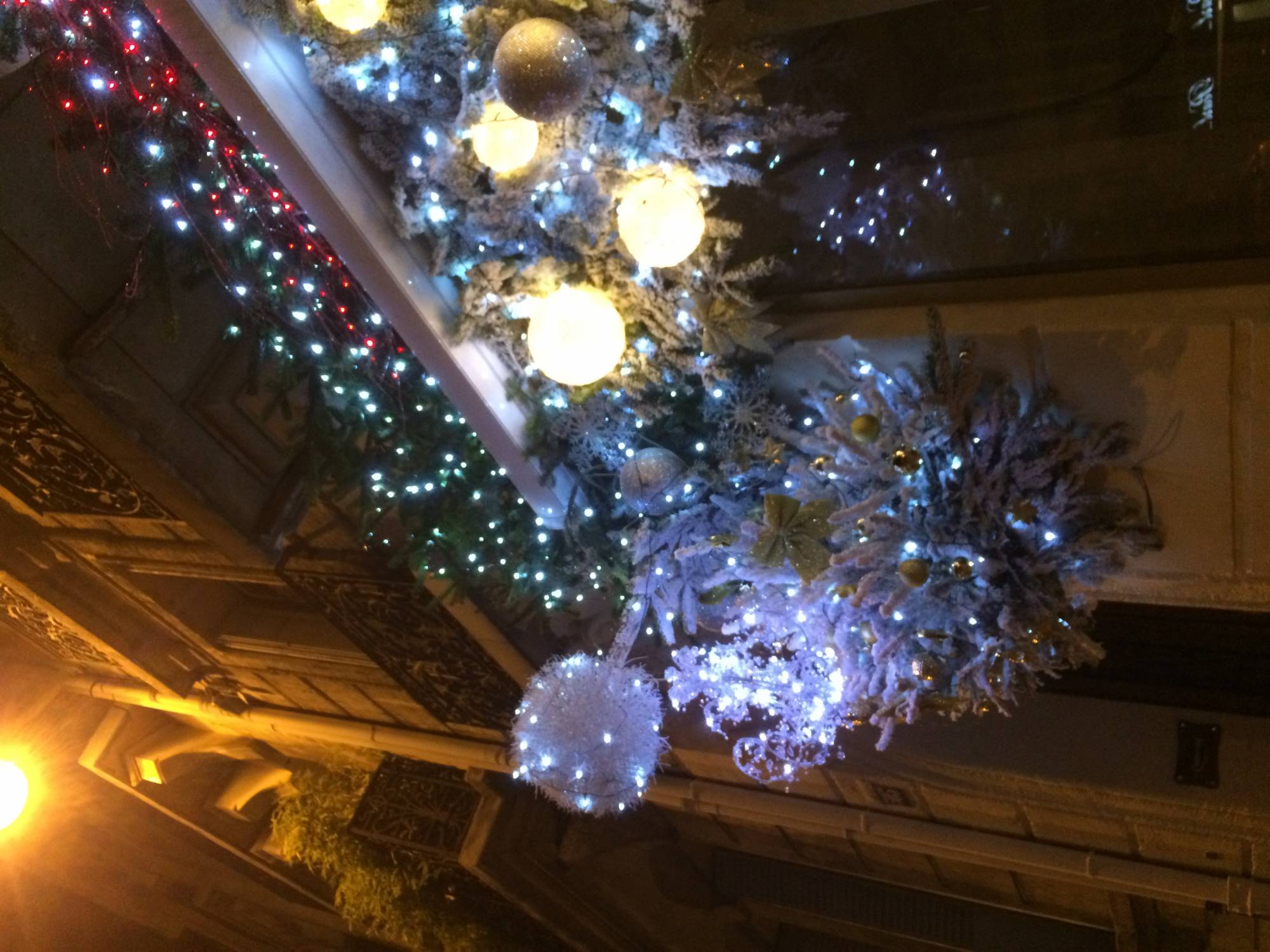 décor de noel pour façade et vitrine de commerce à Marseille