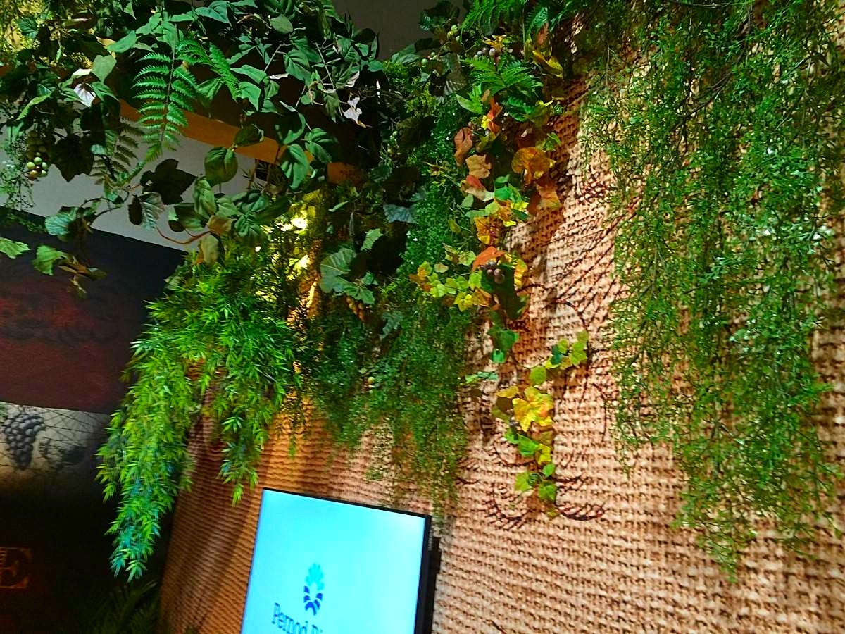 vignes et plantes artficielles à la location pour stand exposition