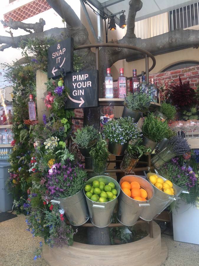 décoration de mur de vegetaux pour evenement