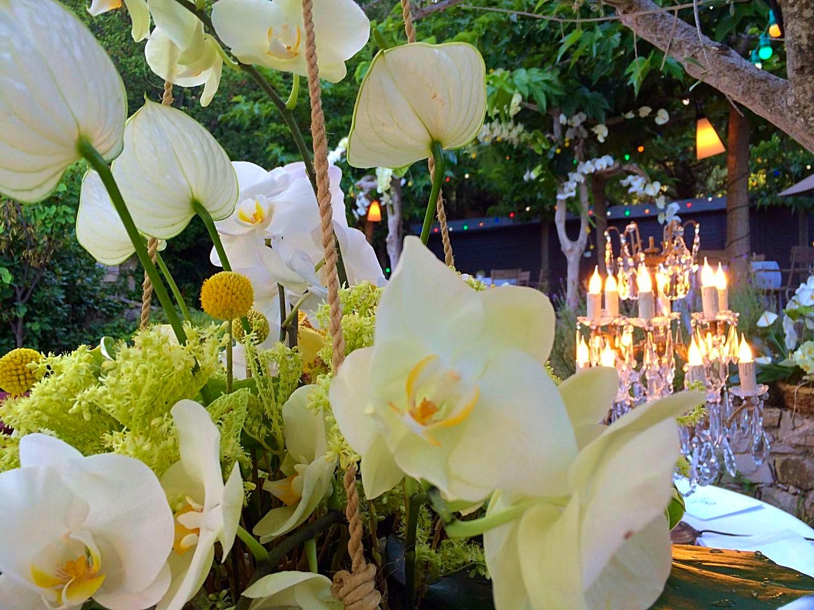 l'éclat des fleurs exotiques illuminent vos tables de galas sur Aix