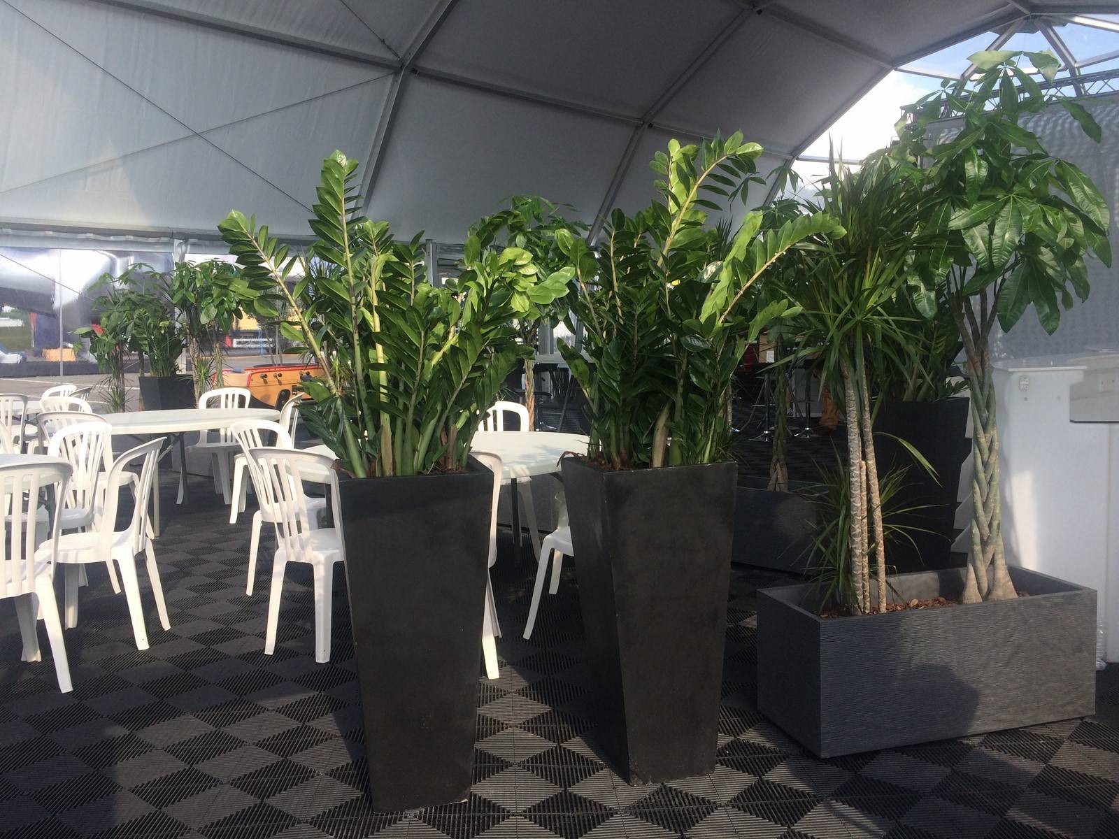 les lignes obliques apportent toute la douceur aux séparations