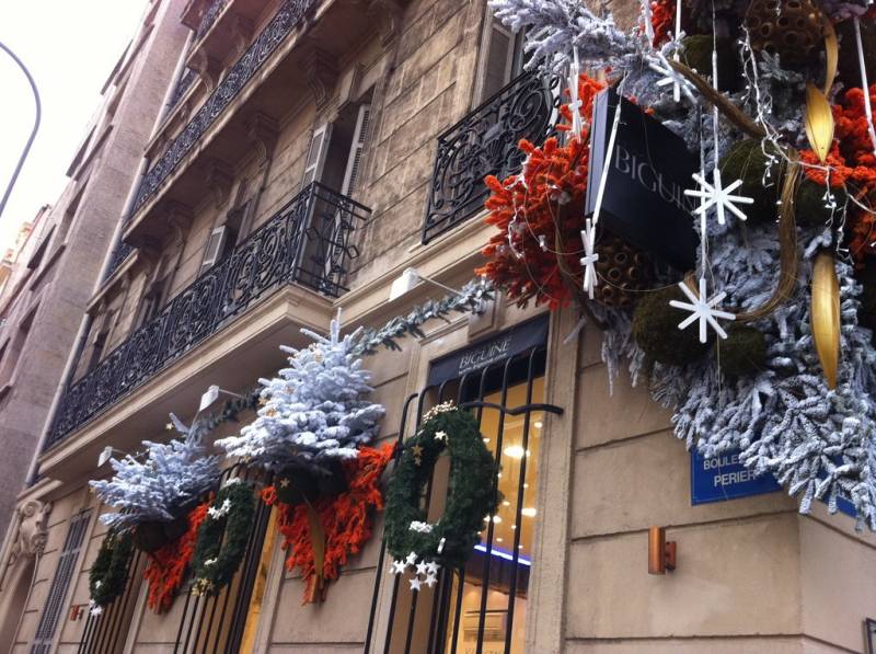 noel sapin guirlande decoration de fetes de noel et mise en lumière pour facade de commerce restaurant hotel usine avignon marseille aix en provence