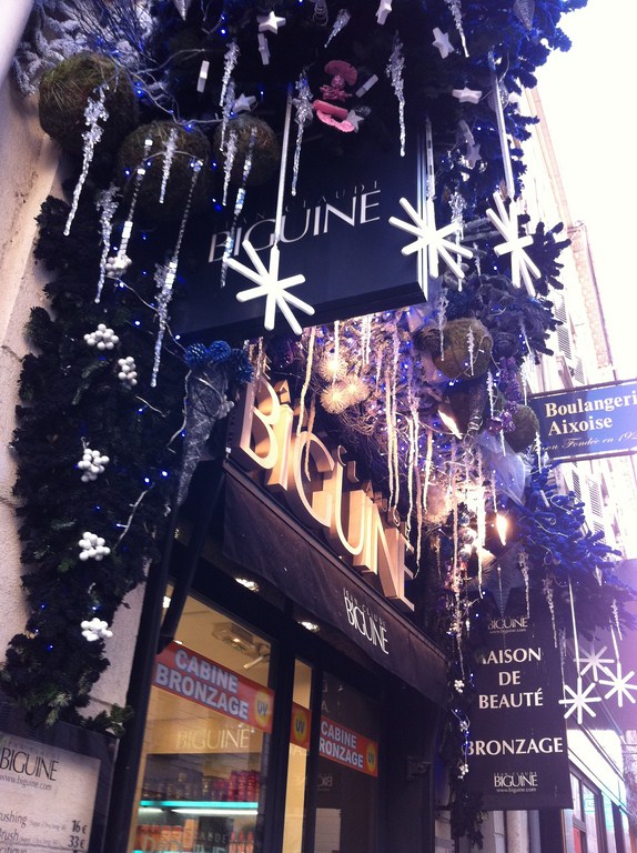 noel sapin guirlande decoration de fetes de noel et mise en lumière pour facade de commerce restaurant hotel usine avignon marseille aix en provence