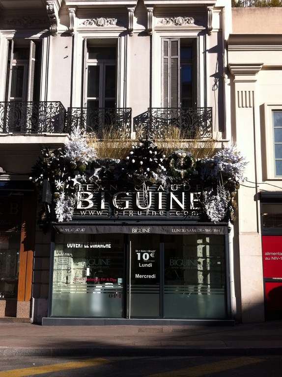 noel sapin guirlande decoration de fetes de noel et mise en lumière pour facade de commerce restaurant hotel usine avignon marseille aix en provence