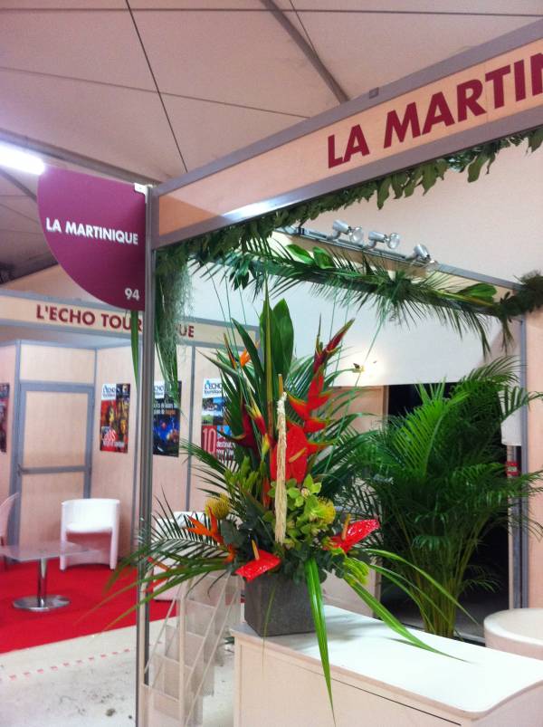 Location de décoration florale pour stand exposition sur Avignon