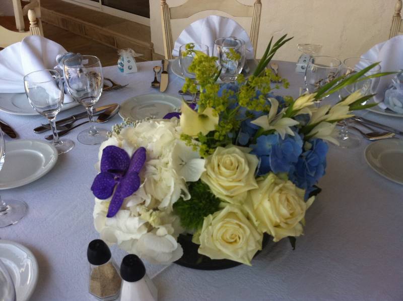 decoration florale buffet traiteur centre de table avignon Sainte Marie de la Mer