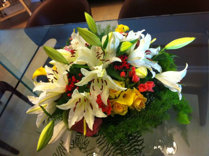 décoration florale pour stand exposition de salon, Avignon