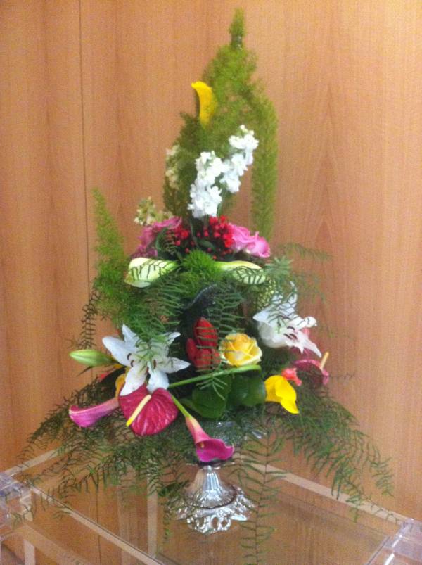 décoration florale pour stand exposition de salon, Avignon