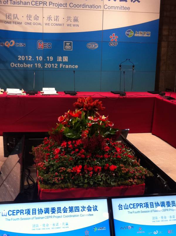 centre floral de table de conférence Avignon