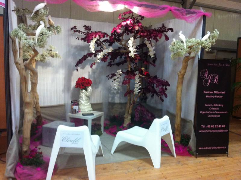 décoration de stand pour salon du mariage de Vitrolles et Salon du mariage de Salon de Provence