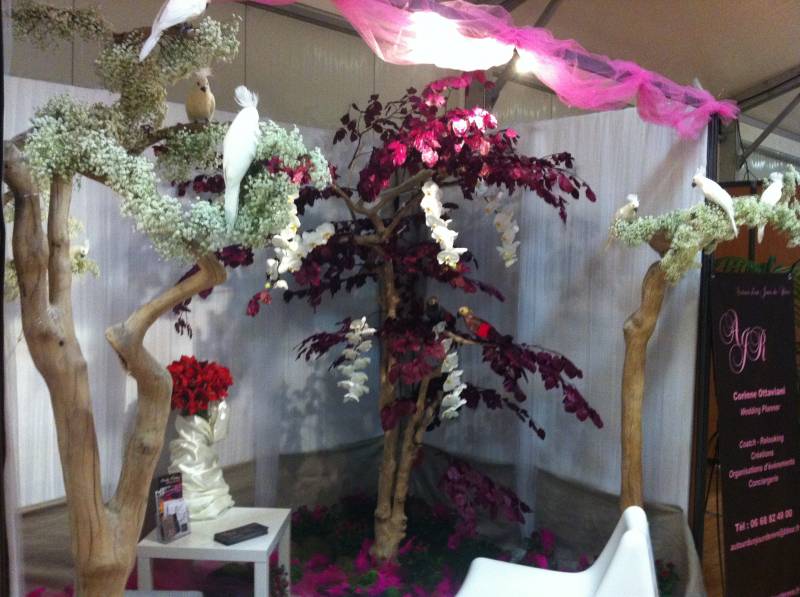 décoration de stand pour salon du mariage de Vitrolles et Salon du mariage de Salon de Provence