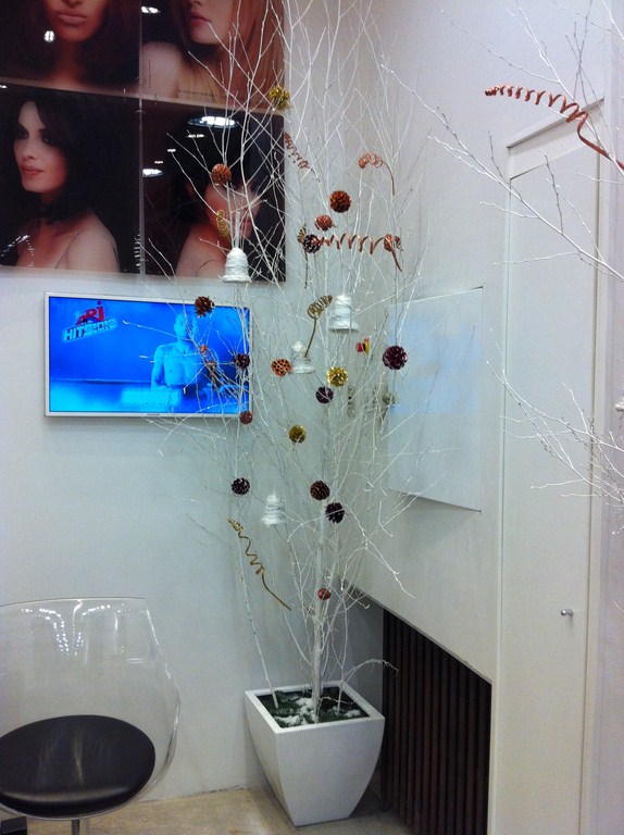 Décor de façade de Noël pour magasin, commerce entreprise sur Marseille