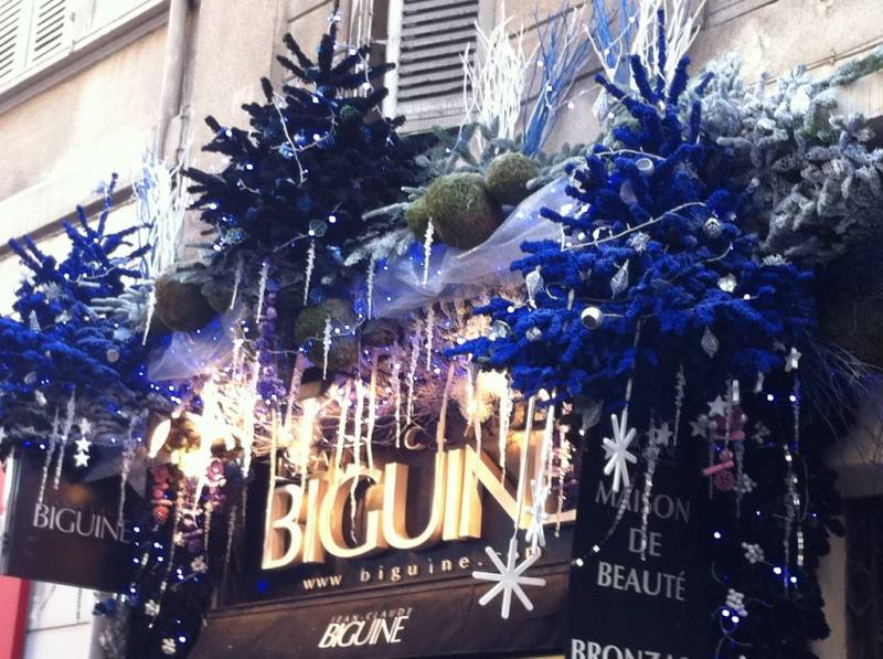 location de décoration de noel pour vitrine et façade Marseille