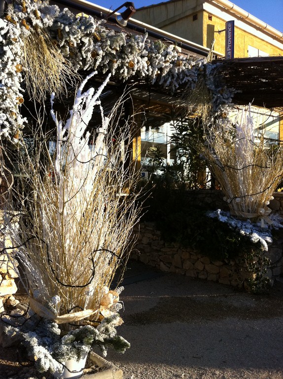 Décorateur de noël pour vitrines de commerces et boutiques Vernègues