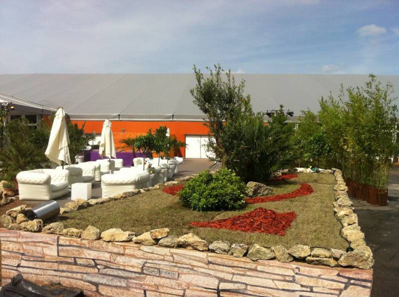 Jardin éphémère pour exposition Paris