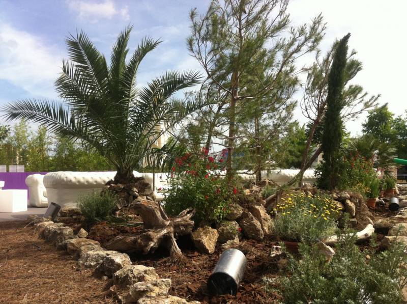 Jardin éphémère pour exposition Paris