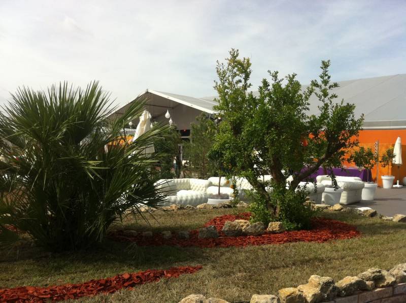 Jardin éphémère pour exposition Paris