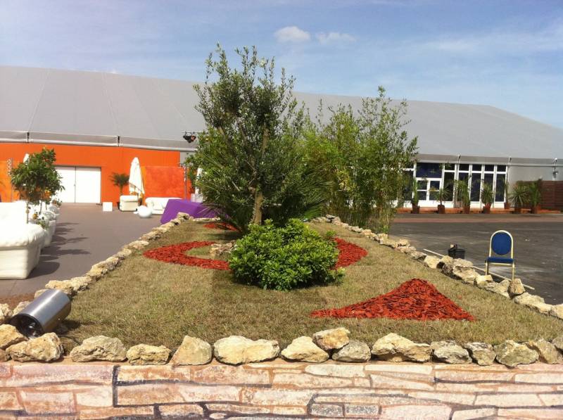 Jardin éphémère pour exposition Paris