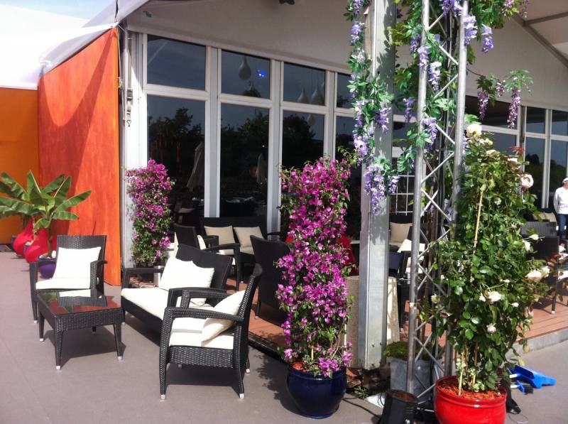 Jardin éphémère pour exposition Paris