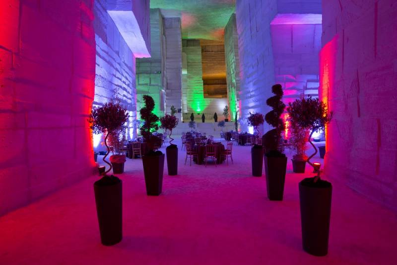 Centre de table de fleurs et plantes pour réception et pour buffet traiteur sur Marseille Les baux de Provence