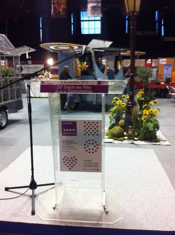 Décor de scène pour exposition foire et salon dans des thèmes gastronomie sur Marseille Istres