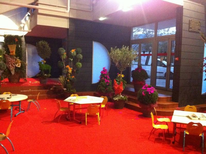 Décor de scène pour exposition foire et salon dans des thèmes gastronomie sur Marseille Istres