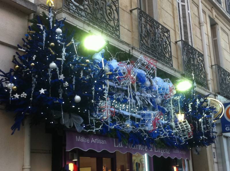 Pour sa façade de noël 2014, la boulangerie pâtisserie